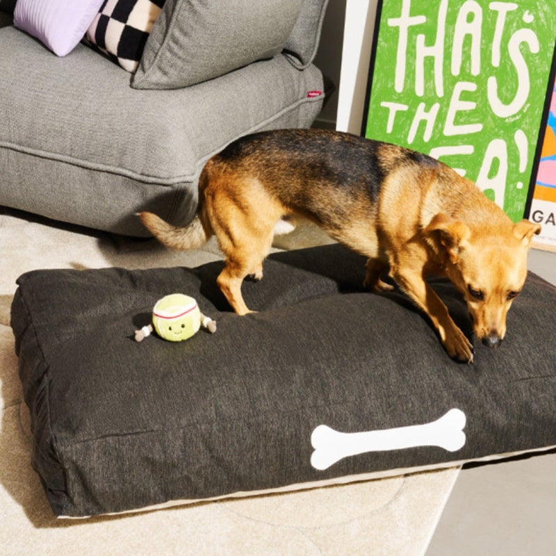 Fatboy Doggielounge Olefin Dog Bed | Made from olefin fabric | Sturdy & durable | Water- and dirt-repellent | Easy to clean | indoor & outdoor use | Filling (EPS) | Small | 60x78x14 cm - Rock grey - Image 2
